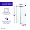 Anzzi 48 in. x 76 in. H Sliding Frameless Shower Door in Matte Black w/ Tsunami Guard Tempered Glass SD-FRLS05701MB - alternate 5